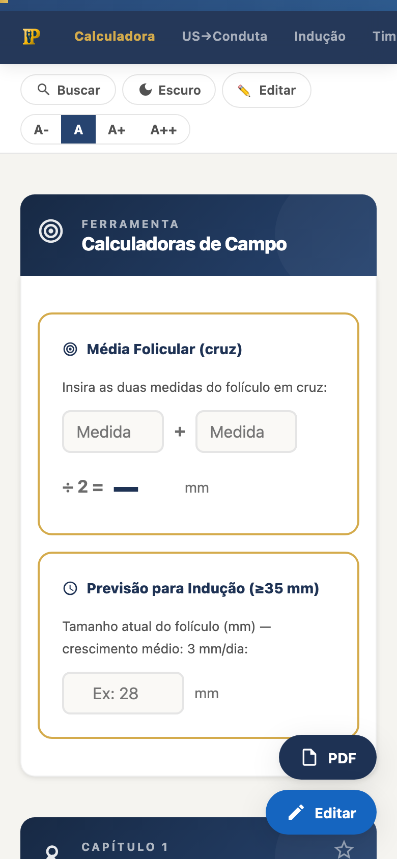 Calculadora de doses