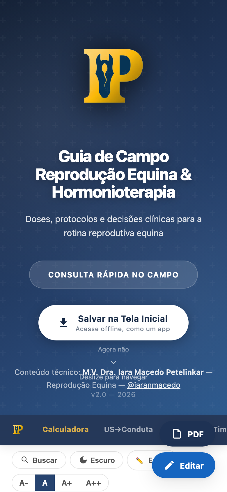 Guia de Campo no celular